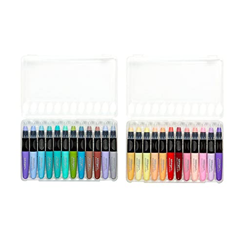 KINGART Pastel GEL STICK Set, Artist Pigment Crayons, 24 Unique Colors, Water Soluble, Creamy, and Odorless, Use on Paper, Wood, Canvas and more - Image 1