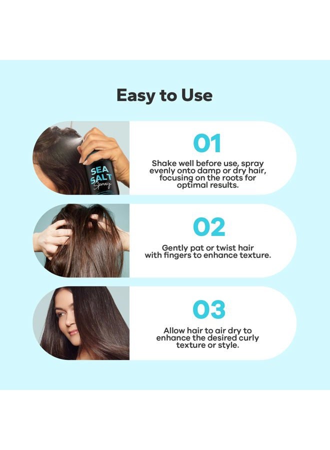 StyleShark Sea Salt Spray for Hair Men & Women (8.5 Fl Oz), Sea Salt Spray for Men, Beach Wave & Volumizing Texturing Sprays to Add Volume & Texture - Image 5
