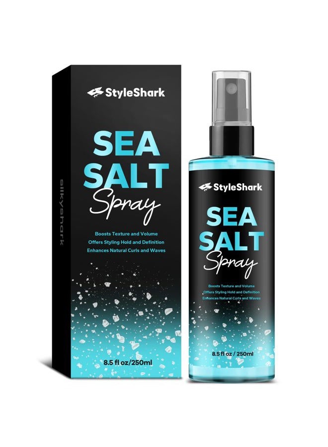 StyleShark Sea Salt Spray for Hair Men & Women (8.5 Fl Oz), Sea Salt Spray for Men, Beach Wave & Volumizing Texturing Sprays to Add Volume & Texture - Image 1