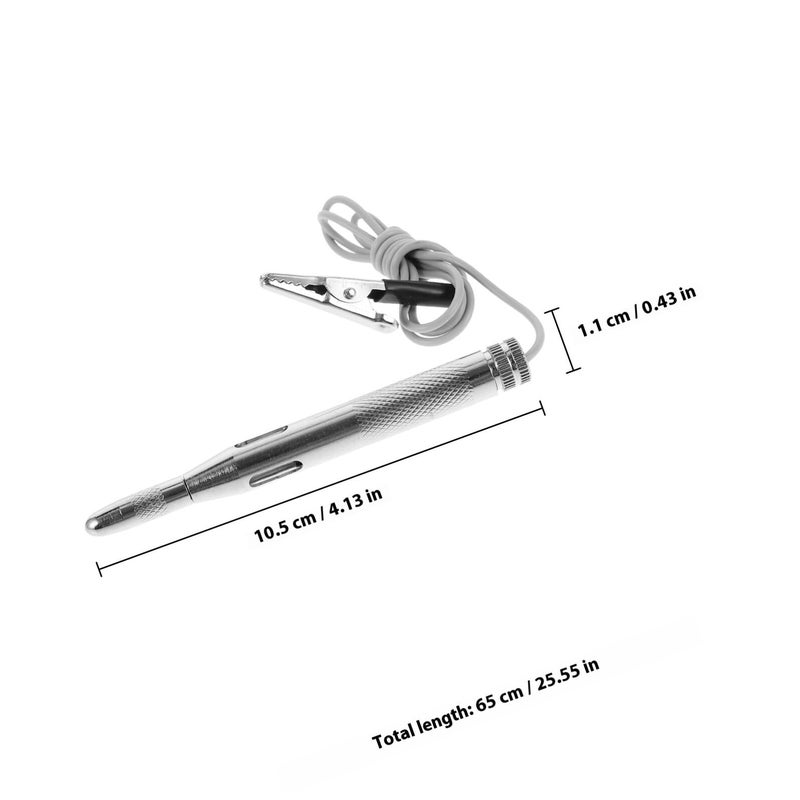 Automotive Circuit Tester Pen 6 24V Voltage Meter Metal Probe Car Electrical Diagnostic Tool - Image 3