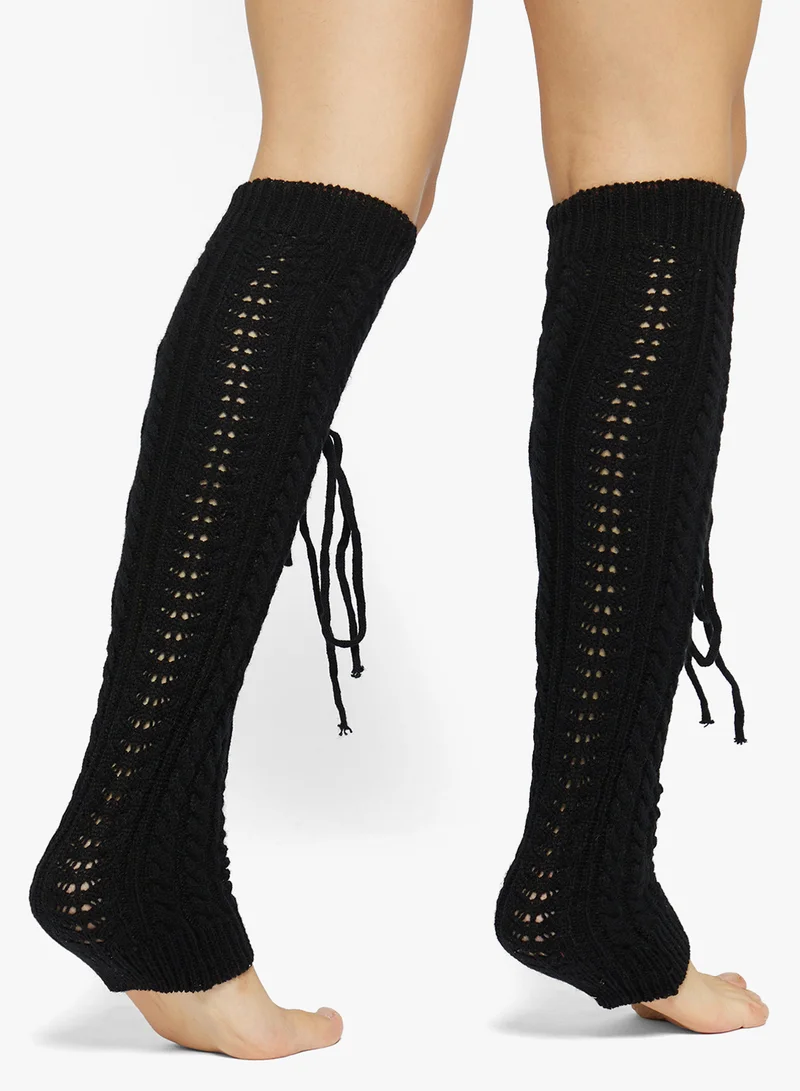 جينجر Over The Knee Pointelle Cozy Leg Warmer