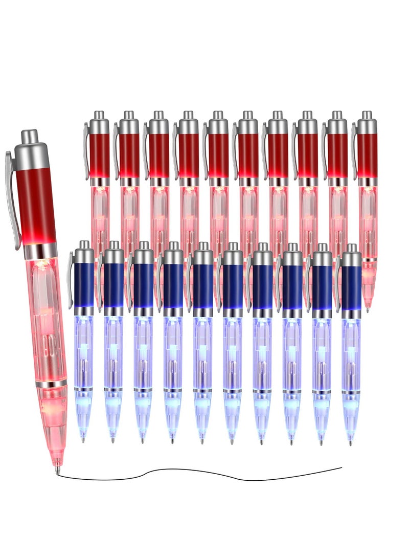 20 Pack LED Light Pens for Night Writing Perfect for Adults Kids Students Home and Office Supplies - Image 1
