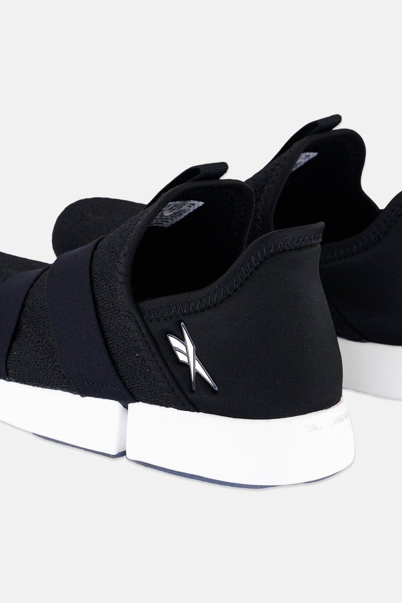 Reebok Women DailyFit DMX Slip On Walking Shoes, Black  - Image 2