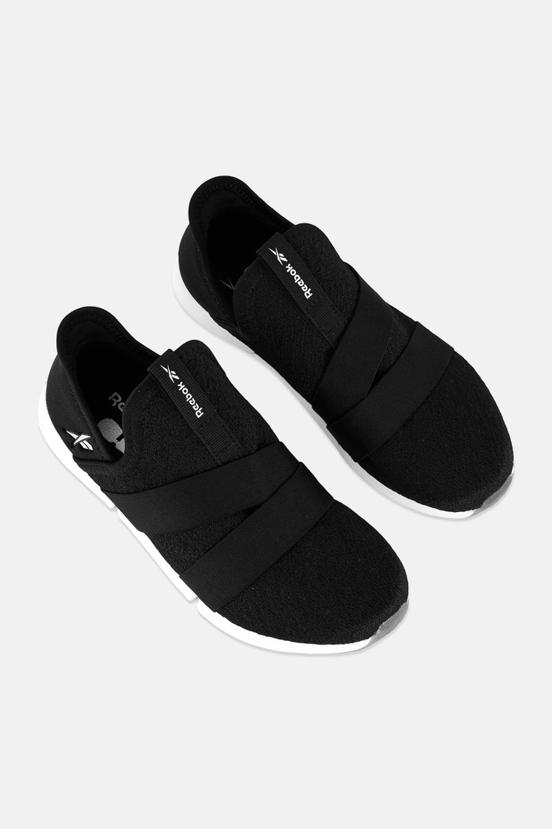 Reebok Women DailyFit DMX Slip On Walking Shoes, Black  - Image 4