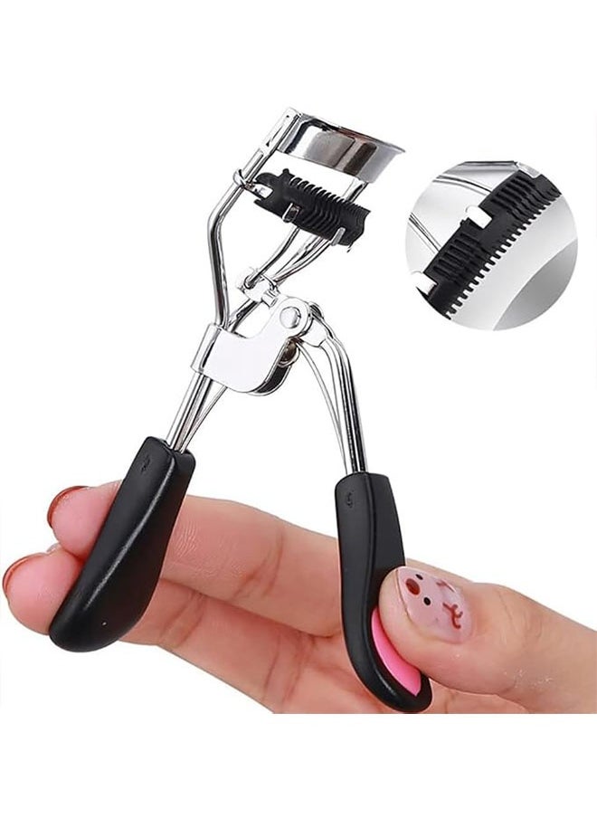 JS Eyelash Handle Clip with Comb, Heart Tweezers, Eyelash Curling Clip, Eye Beauty  - Image 5