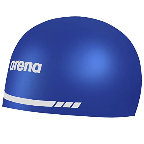 Arena 3D Soft USA Unisex Adult Silicone Swim Cap for Men and Women Swimming Pool Practice and Racing Swim Kit, Royal Blue, Large - Image 1