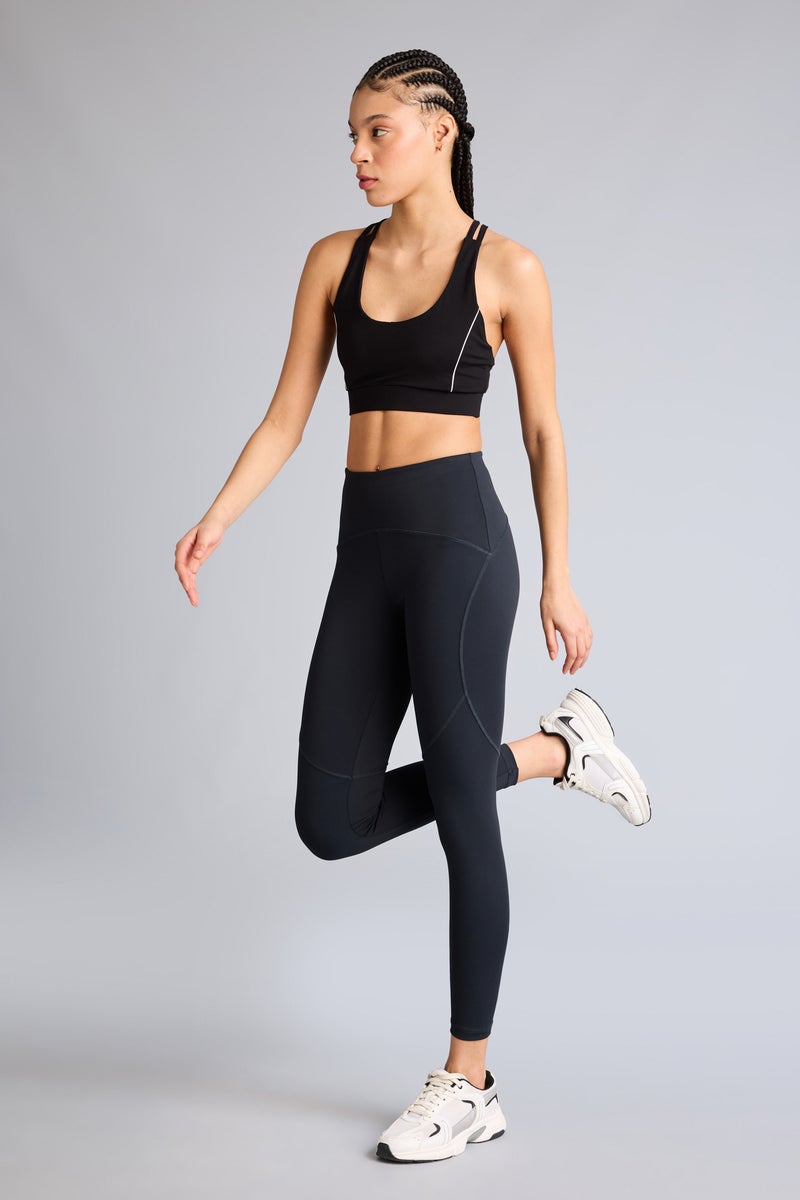 DeFacto Black Woman High Waist Ankle Length Leggings Casual - Image 1