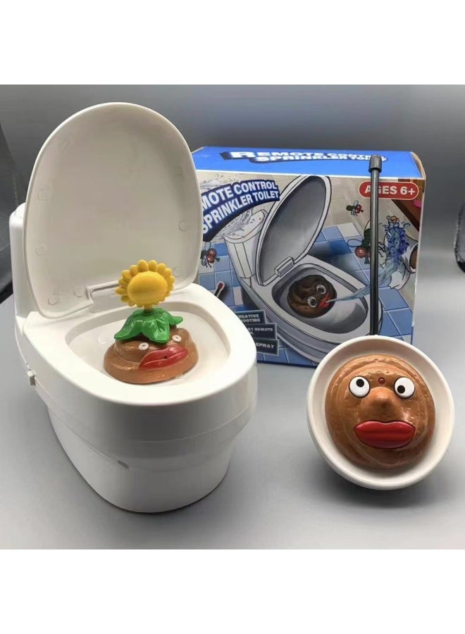 Remote Control Mouse Remote Control Water Spray Toilet Car Trick Funny Funny Internet Celebrant Cat Pet Decompression Remote Control Toy-Color:Remote Control Water Spray Toilet Sealed Box  - Image 2