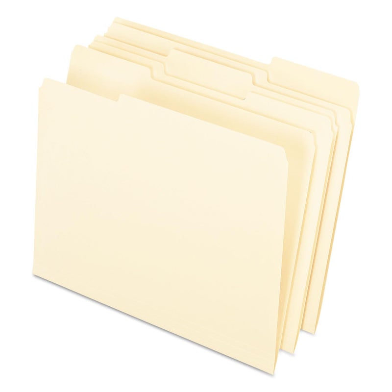 Pendaflex Interior File Folders, 1/3 Cut, Top Tab, Letter, Manila 100 Per Box, (4210 1/3) - Image 2