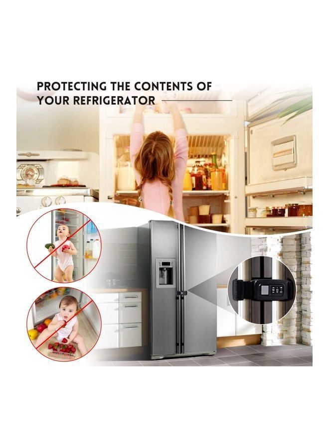 Y&D Multi-Functional Child Safety Refrigerator And Cabinet Lock Black  - Image 5