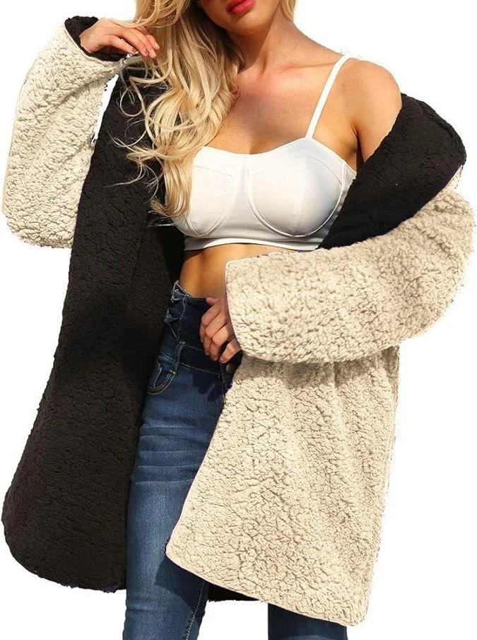 Barbora Plush Double-Sided Winter Women's Furry Jacket