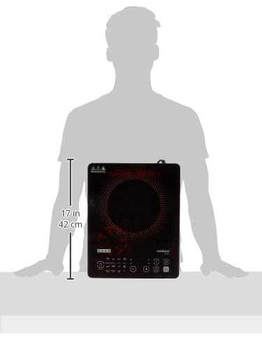 Usha Cookjoy (Cj2000Wtc) 2000 Watt Induction Cooktop with Touch Control (Black), Sealed, 1 Burner - Image 3