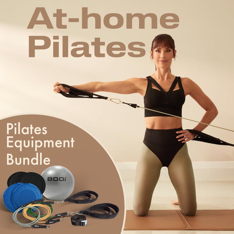 bodi Track Pilates Home Workout Kit â€“ Full-Body Resistance Band System with Door Anchor, Pilates Straps, Core Ball & Slides with Booties â€“ Strength Training & Core Sculpting Set, at-Home Fitness Equipment - Image 2