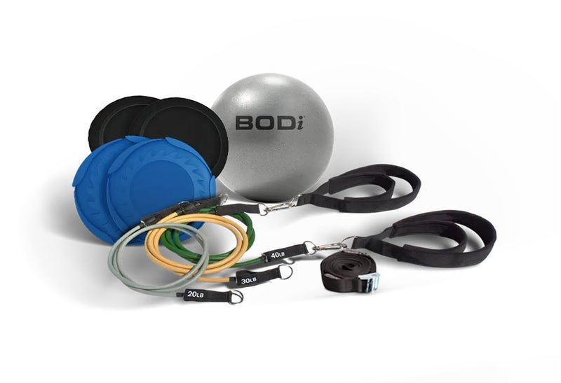 bodi Track Pilates Home Workout Kit â€“ Full-Body Resistance Band System with Door Anchor, Pilates Straps, Core Ball & Slides with Booties â€“ Strength Training & Core Sculpting Set, at-Home Fitness Equipment - Image 1