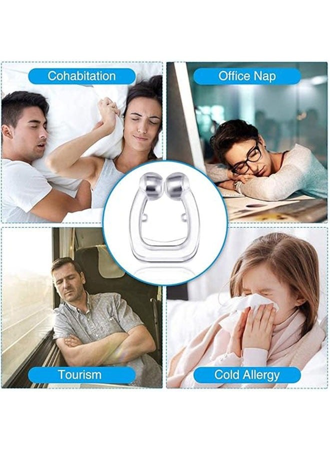Anti Snoring Devices 4 Pcs, Silicone Magnetic Anti Snoring Nose Clip Help Breathe Right, Mute Aids, Stop Snoring, Soft and Comfortable for Man Women Adults - Image 5