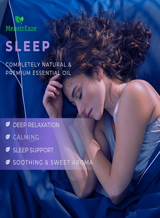 MenstrEaze Natural Sleep Essential Oil Roll On, 100% Natural Deep Relaxation Blend with Lavender, Chamomile, Sweet Orange Aromatherapy Oils, 10ml - Image 2