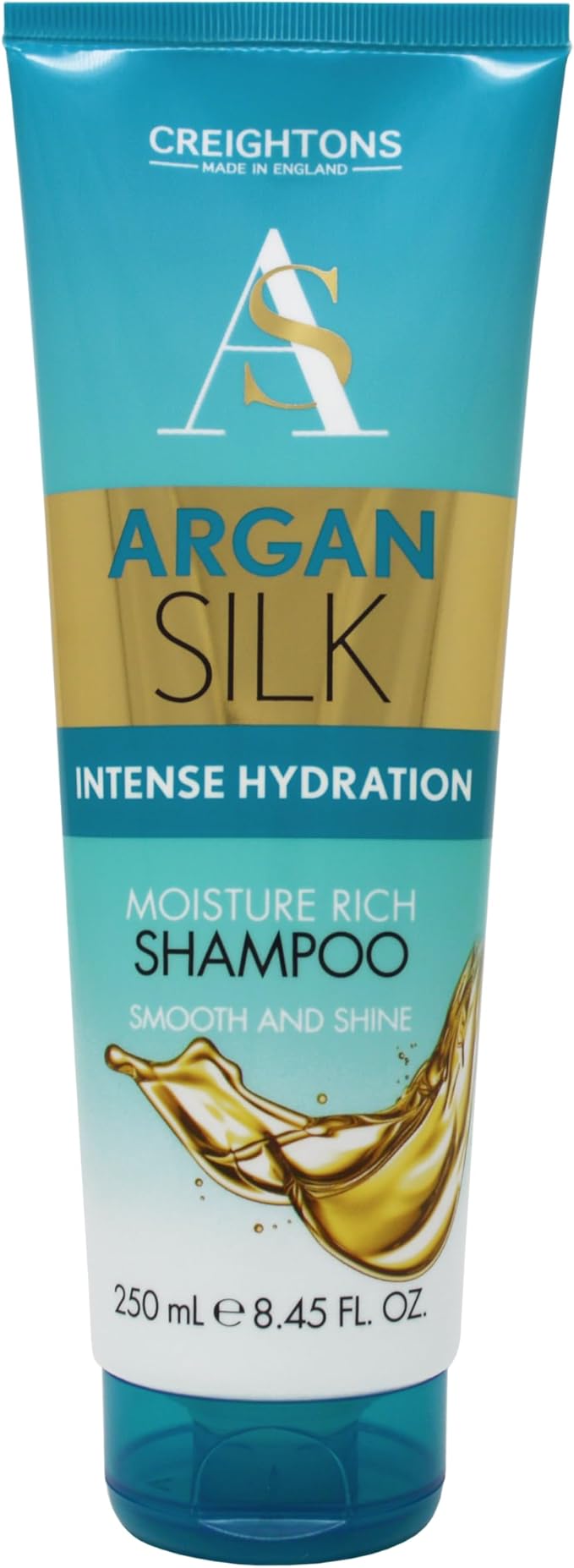 Creightons Argan Silk Moisture Rich Shampoo 250ml Professionally Formulated with Argan Oil from Morocco Replenishes Moisture for Strength Shine For All Hair Types - Image 1