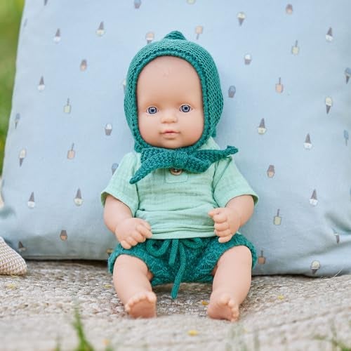 Miniland Doll 12 5/8'' Caucasian Boy (Polybag) - Realistic Baby Doll with Anatomically Correct Features for Inclusive Play. Reborn Baby Doll Scented with Vainilla. - Image 2