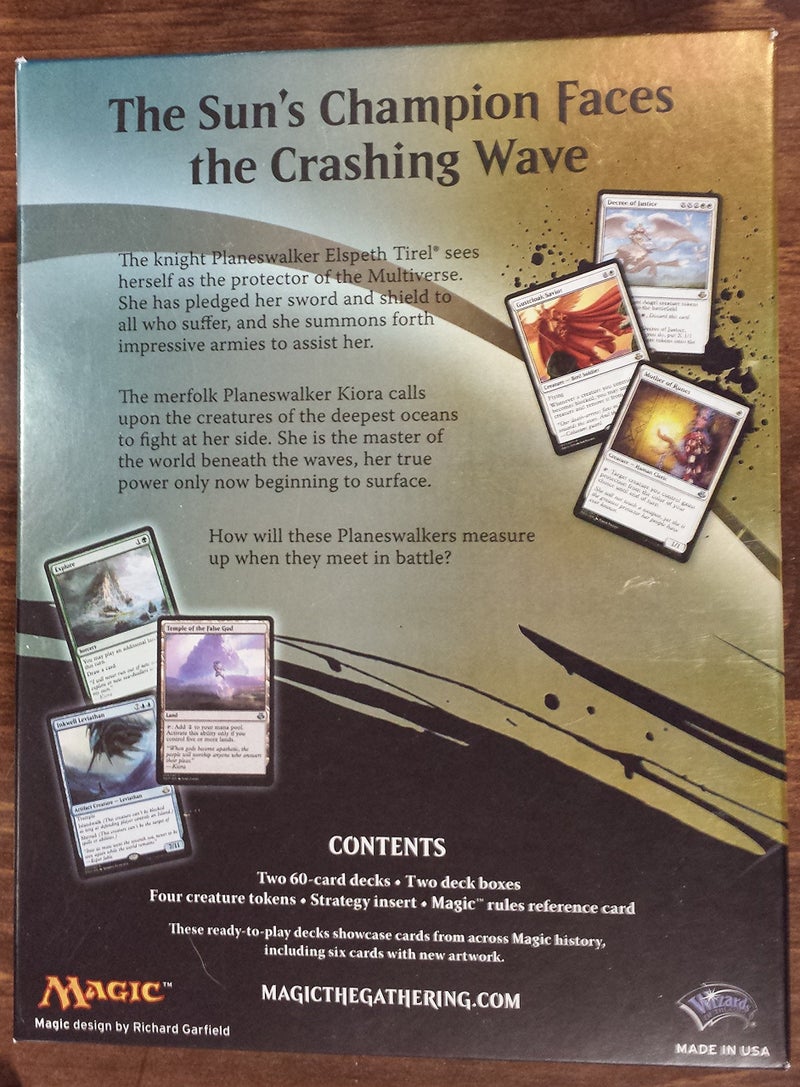 Magic the Gathering Magic: the Gathering Elspeth vs. KIORA - MTG 2015 Duel Decks Box Set - 120 Cards - Image 2