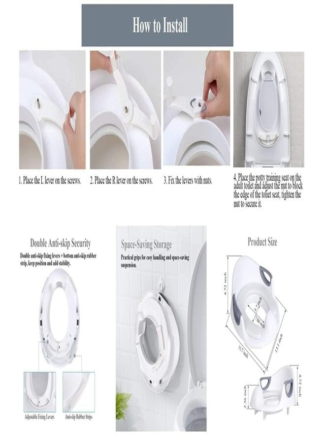 Vroxy مقعد تدريب الأطفال على استخدام المرحاض من Vroxy متعدد الأغراض ومريح على الطراز الغربي (قطعة واحدة) - Image 2