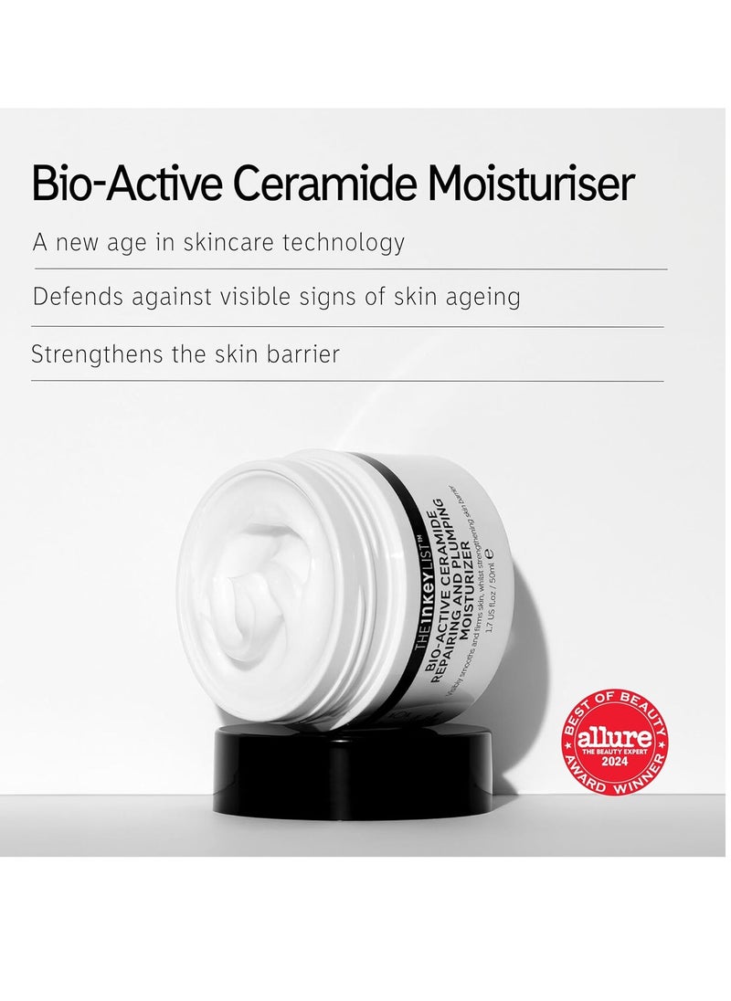 The Inkey List The INKEY List Bio-Active Ceramide Moisturiser 1.7fl oz/50ml, Anti-Ageing Skincare, 24-Hour Hydration Cream, Vegan Friendly, Suitable For All Skin Types  - Image 2