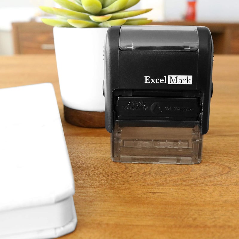 ExcelMark Received Self Inking Rubber Stamp (Stamp Plus 5cc Refill Ink) - Image 4