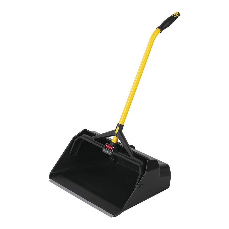 Rubbermaid Rubbermaid Commercial Products Maximizer Heavy Duty Upright DebrisDust Pan Yellow for IndoorOutdoor Debris Collection  - Image 1