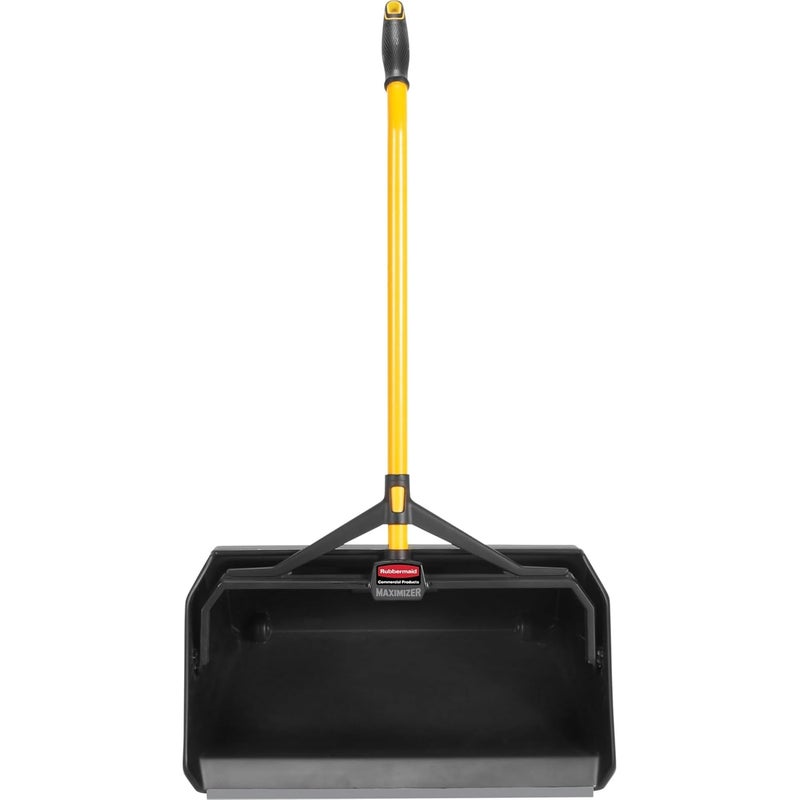 Rubbermaid Rubbermaid Commercial Products Maximizer Heavy Duty Upright DebrisDust Pan Yellow for IndoorOutdoor Debris Collection  - Image 2