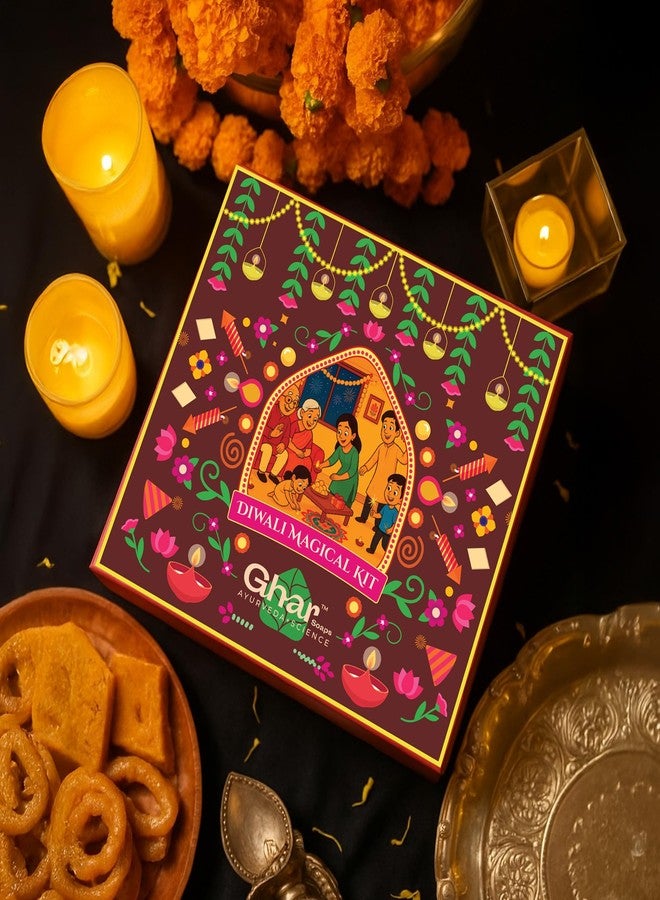 Ghar Soaps Diwali Magical Kit | Festive Skincare Gift Box for Glowing Skin & Joyful Self-Care | Add Sparkle to Your Celebrations | Perfect Diwali Gift for Family, Friends, Corporate & Loved Ones - Image 3