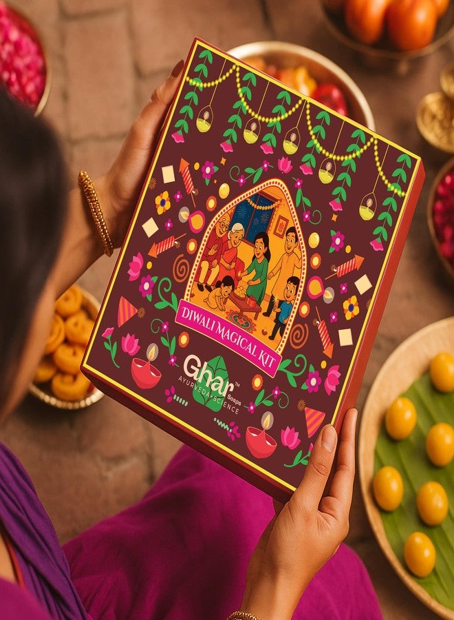 Ghar Soaps Diwali Magical Kit | Festive Skincare Gift Box for Glowing Skin & Joyful Self-Care | Add Sparkle to Your Celebrations | Perfect Diwali Gift for Family, Friends, Corporate & Loved Ones - Image 4