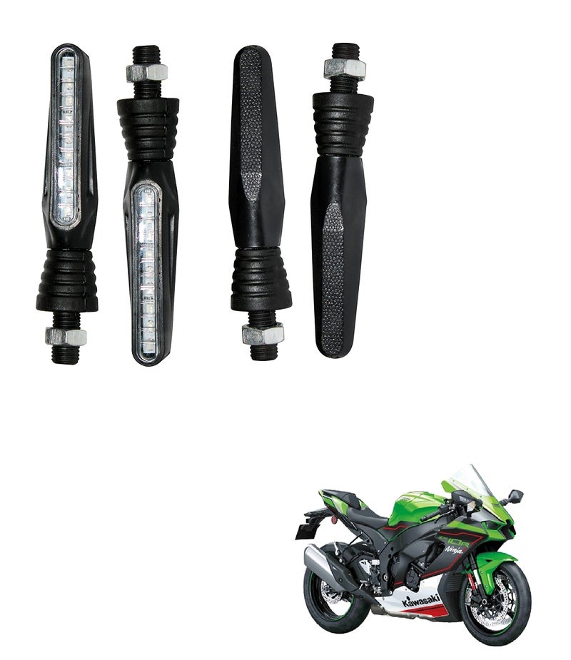 Asryd Pack of 4 Amber Bright SMD LED KTM Style Indicators For Kawasaki Ninja ZX-10R (4.Pcs Amber Color Indicator) - Image 3