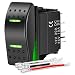Nilight Waterproof Rocker Switch Toggle ON Off ON Switches DPDT 7Pin 12V 24V Jumper Wires Winch Pump Switch for Cars Trucks Caravans Boats RV SUV ATV UTV - Image 2