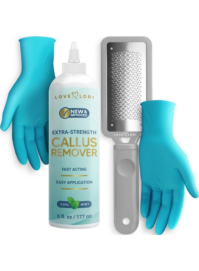 Love, Lori Professional Foot Scrubber Dead Skin Remover Kit - Foot File & Callus Gel Feet Scrubber Scraper Bundle, 6oz - Image 1
