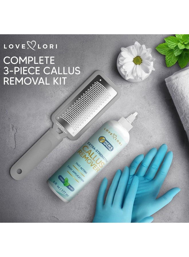 Love, Lori Professional Foot Scrubber Dead Skin Remover Kit - Foot File & Callus Gel Feet Scrubber Scraper Bundle, 6oz - Image 3