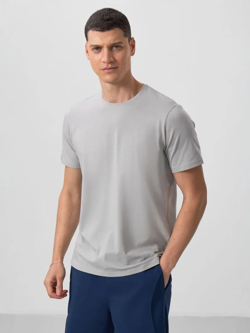 تومي لايف TOMMY Men's Cotton Elastane Crew Neck T-Shirt