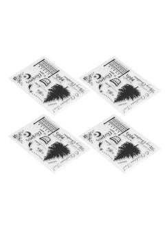 Thoraya 4 Pcs Clear Stamp Paper Crafts Hand Made Gifts Christmas Transparent Stamp for Card Making Decorations DIY Scrapbooking  - Image 3
