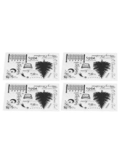 Thoraya 4 Pcs Clear Stamp Paper Crafts Hand Made Gifts Christmas Transparent Stamp for Card Making Decorations DIY Scrapbooking  - Image 5