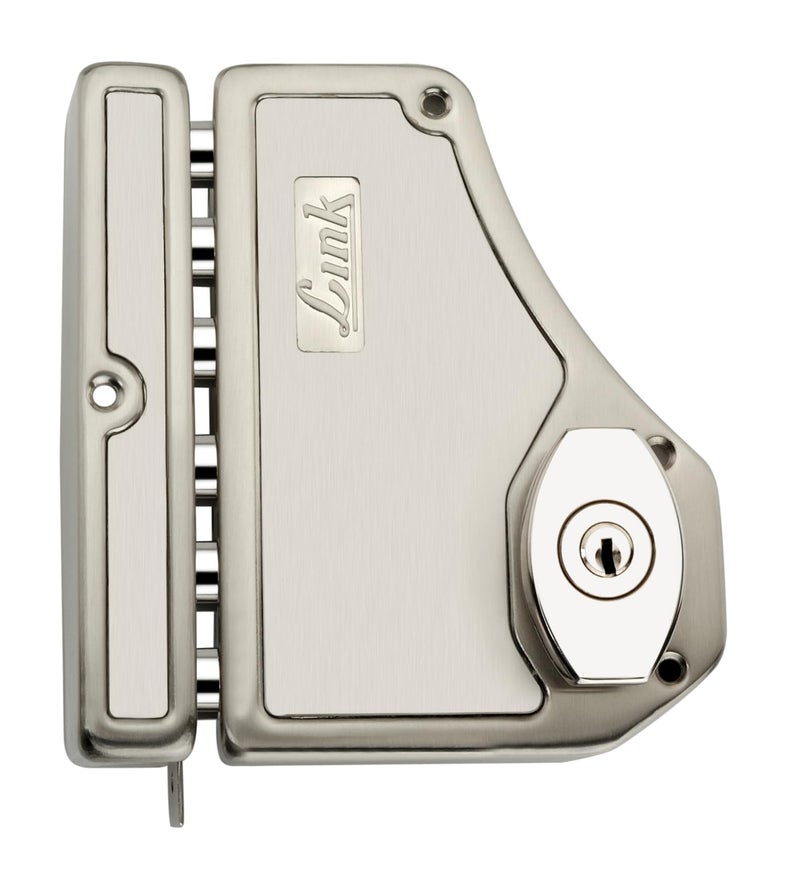 Link Voltstorm Rim Lock for Main Door| Heavy Duty Lock with Both Side Key | Dead Bolt Lock for Door Home, Office, Hotel (SS Finish) |10 Years Warranty - Image 2