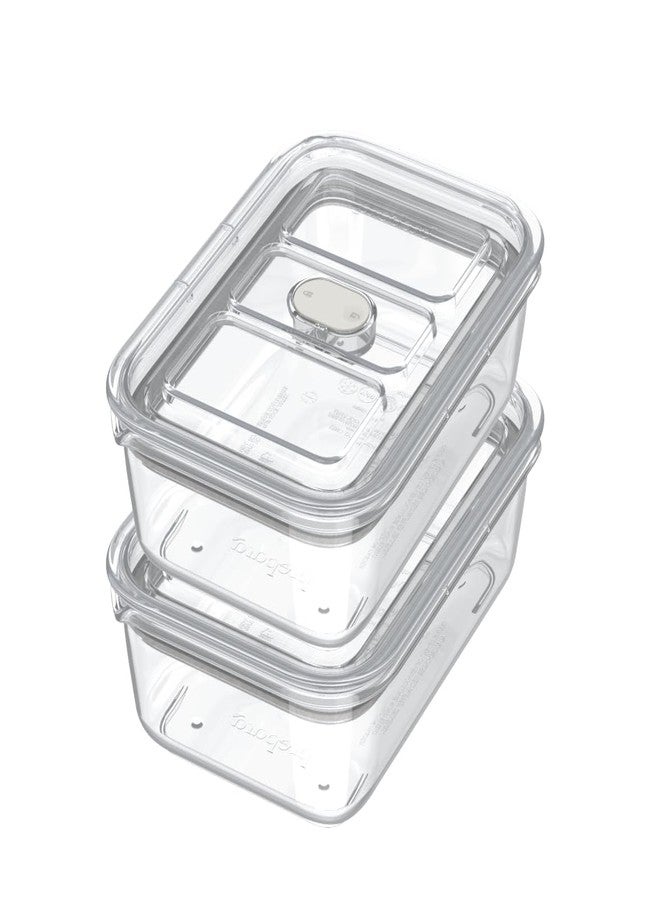 Prepara LatchLok Click 4.3 Cup Food Storage Container, Set of 2, Oat - Image 1