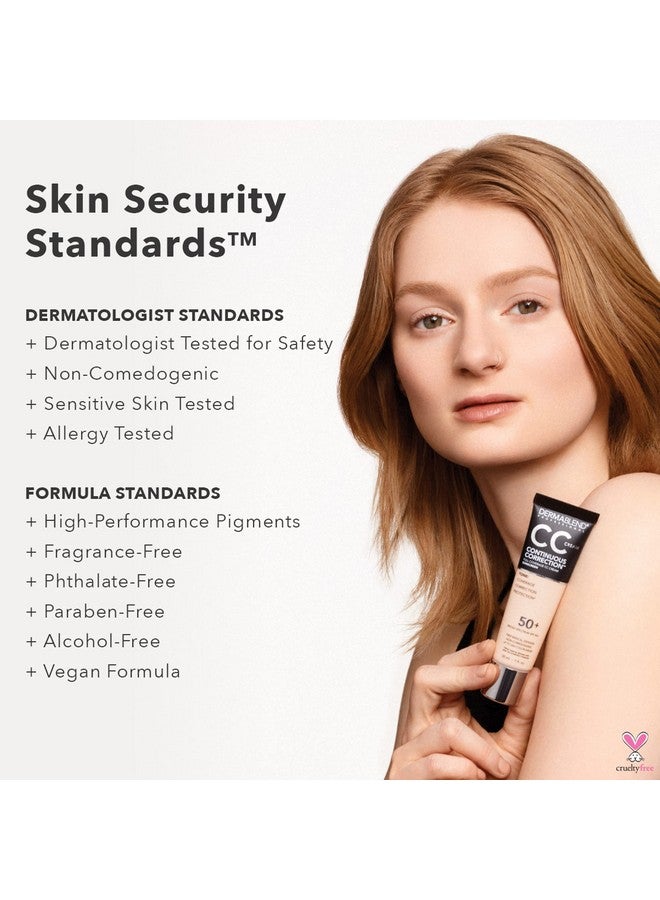 Dermablend Continuous Correctionâ„¢ Tone-Evening CC Cream Foundation SPF 50+, Full Coverage Foundation Makeup & Color Corrector, Non-Comedogenic , 1 Fl Oz (Pack of 1) - Image 4