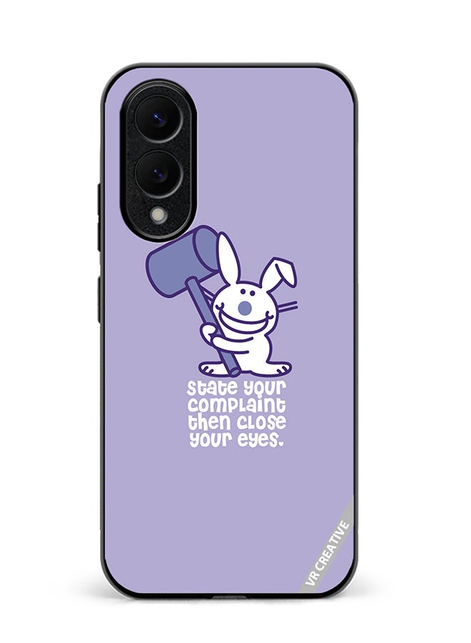 Protective Case Cover For Samsung Galaxy S25 Edge State Your Complaint Design Multicolour