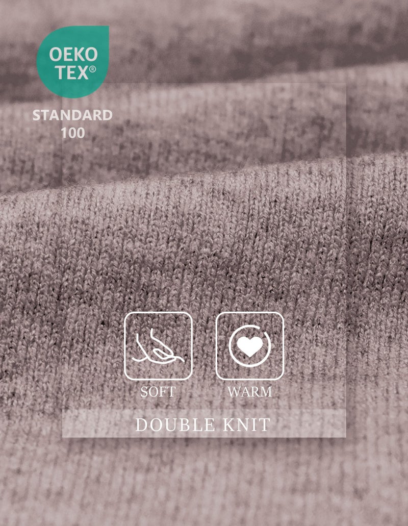 Puli بولي سترة بونشو نسائية كبيرة بواجهة متقاطعة، غلاف أنيق، شالات محبوكة، كيب لفصل الخريف والشتاء بلون الشوفان - Image 4