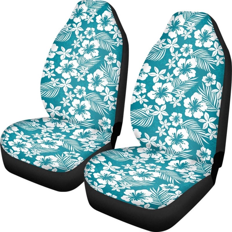 Pehede Car Seat Cover Hibiscus Flower Front for Cars, Easy to Install Cover Set, Accessories Auto Trucks Van SUV,2 Packs - Image 1