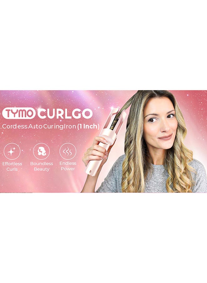 TYMO مكواة تجعيد أوتوماتيكية Curlgo HC520P وردي ذهبي - Image 4