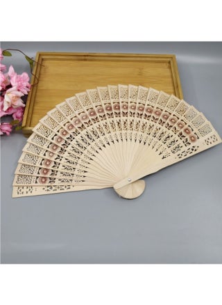 Sunflower Wooden Fan