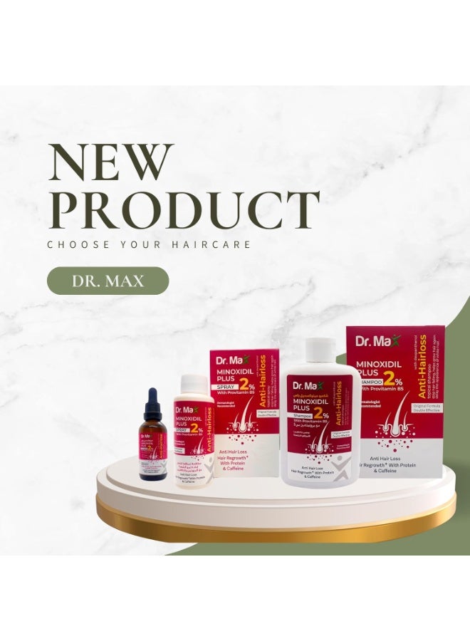 Dr. Max Minoxidil Plus 2% with Provitamin B5 with sample set of 2 pcs - Image 2