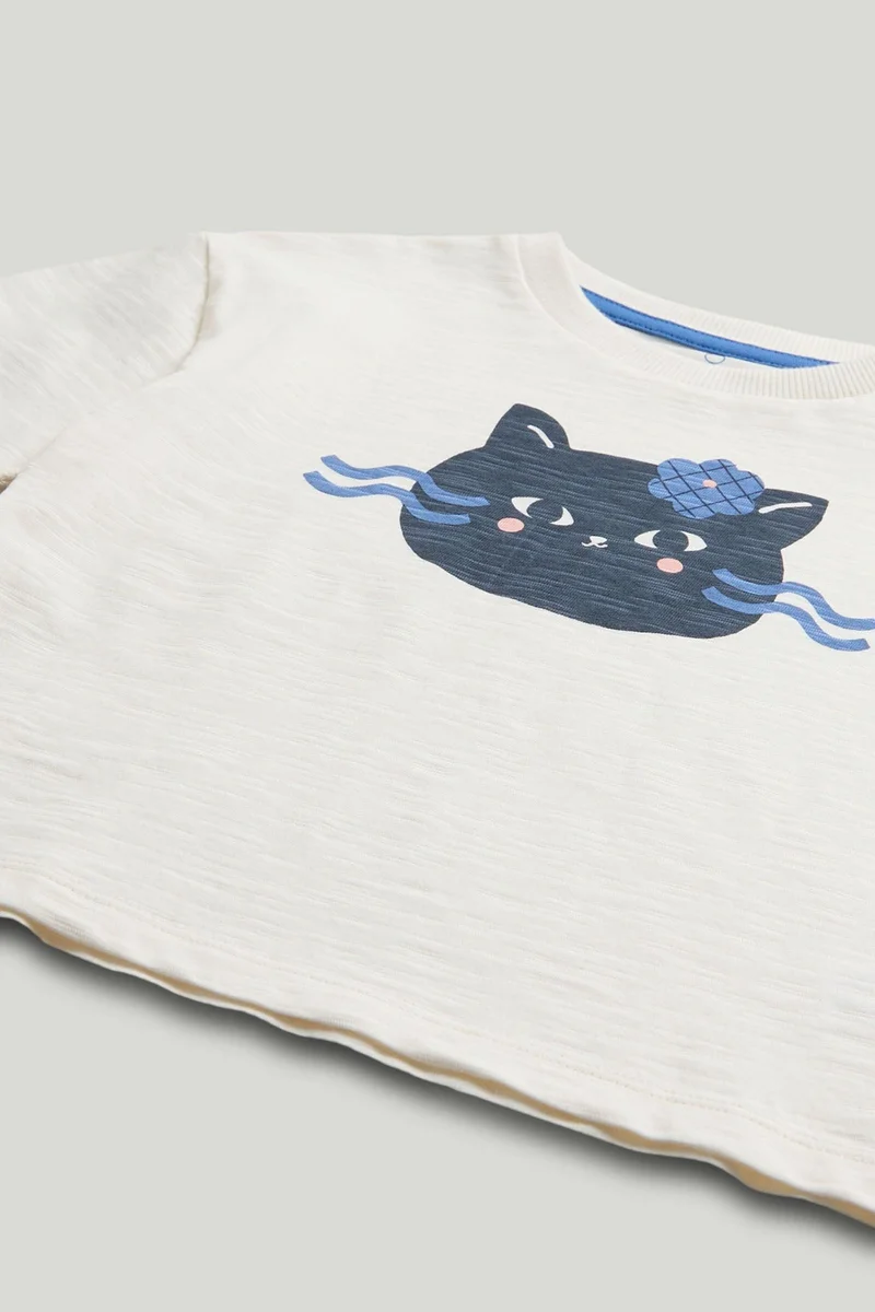 mothercare Cat T-Shirt and Trousers Outfit