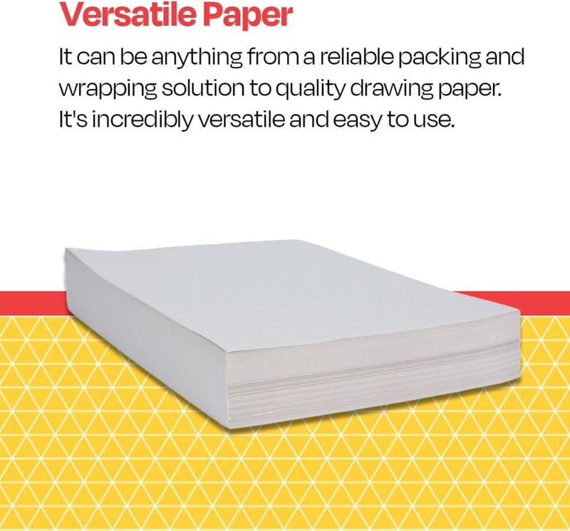 Sax School Smart - 85250 Newsprint Drawing Paper, 30 lb, 8-1/2 x 11 Inches, 500 Sheets, White - Image 5