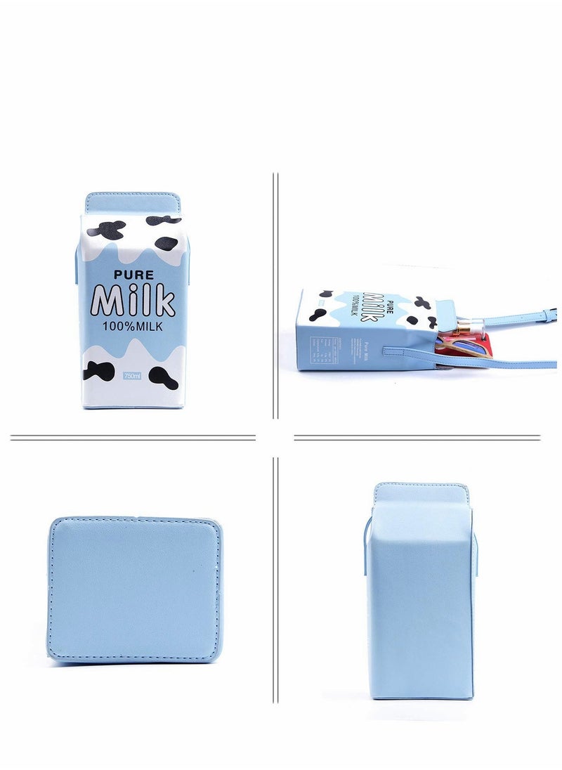 Generic - Cute Milk Box Shaped Shoulder Bag, Girls Cross Body Purse Bag Women Phone Wallet Bags for Women Girl - Image 1