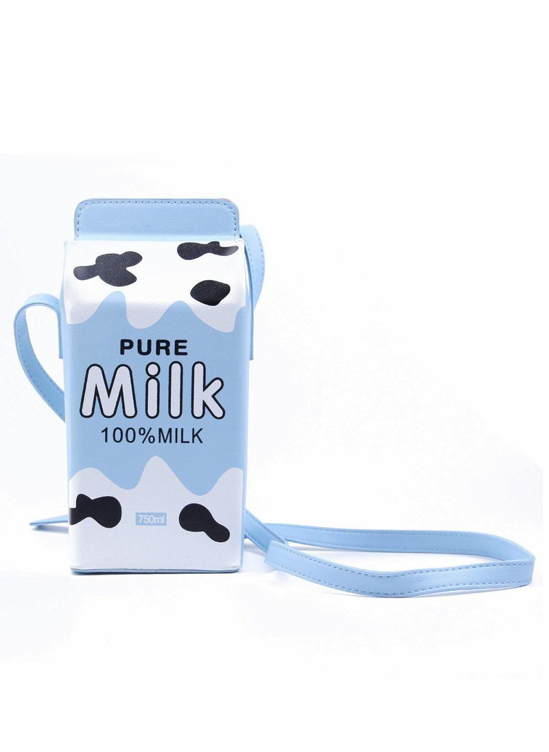 Generic - Cute Milk Box Shaped Shoulder Bag, Girls Cross Body Purse Bag Women Phone Wallet Bags for Women Girl - Image 1